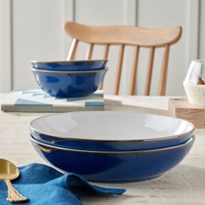 Imperial Blue Pasta Bowl Denby Pottery