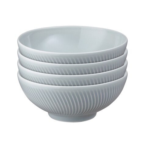 Buy Denby Grey Porcelain Arc Set of 4 Pasta Bowls from the Next UK