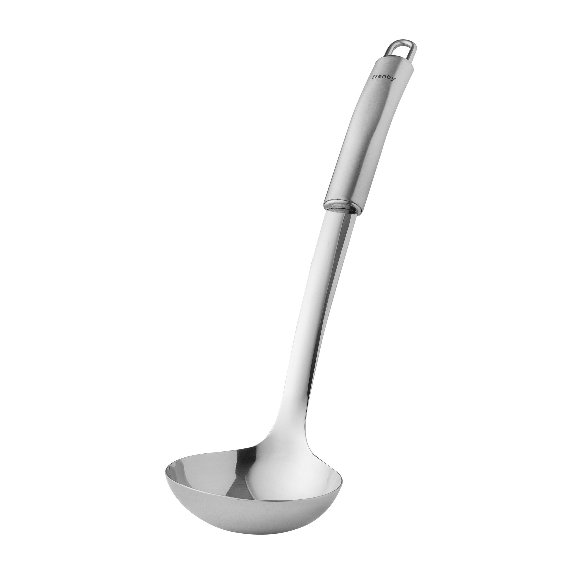 Product photograph of Stainless Steel Soup Ladle from Denby Retail Ltd