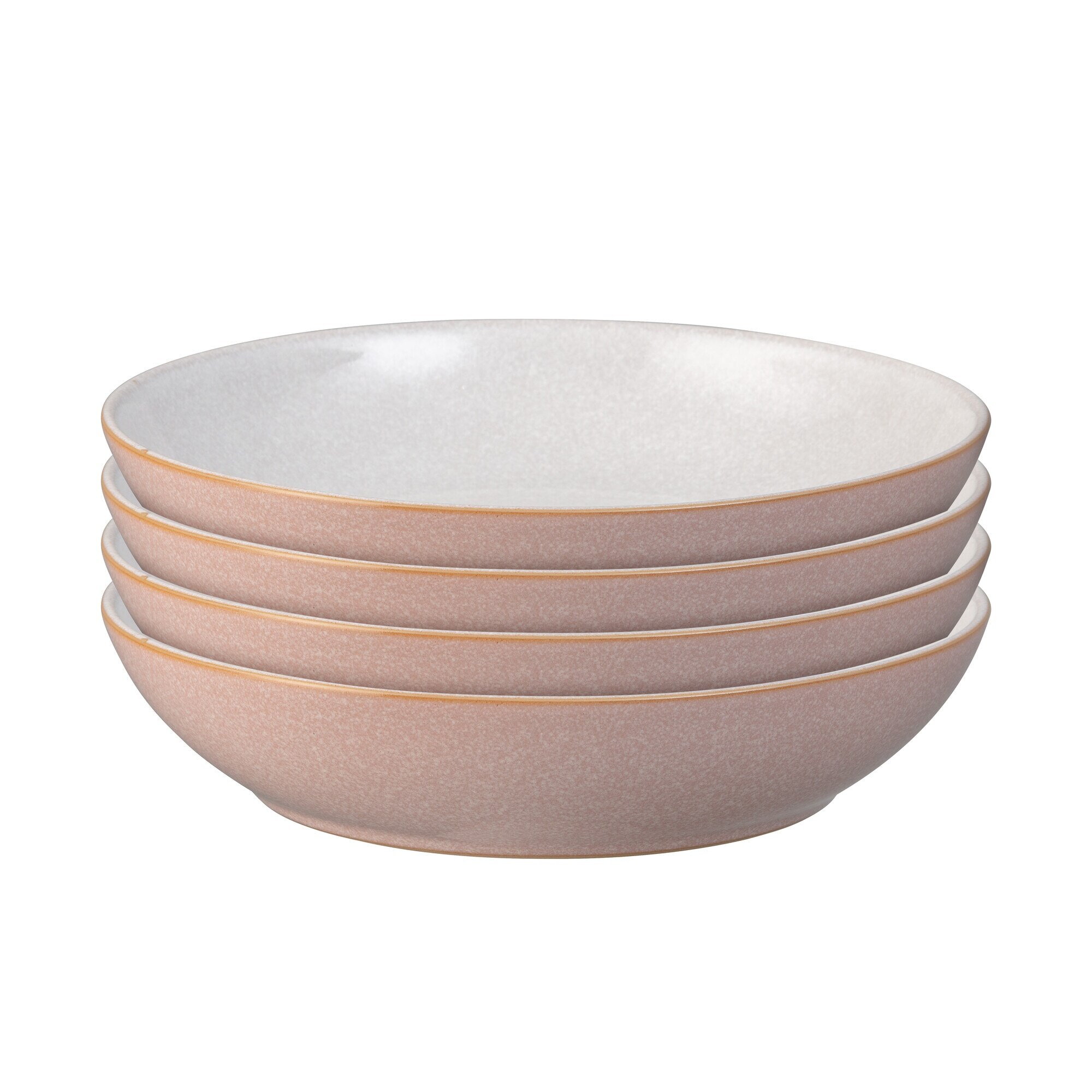 Product photograph of Elements Sorbet Pink Set Of 4 Pasta Bowl Set from Denby Retail Ltd