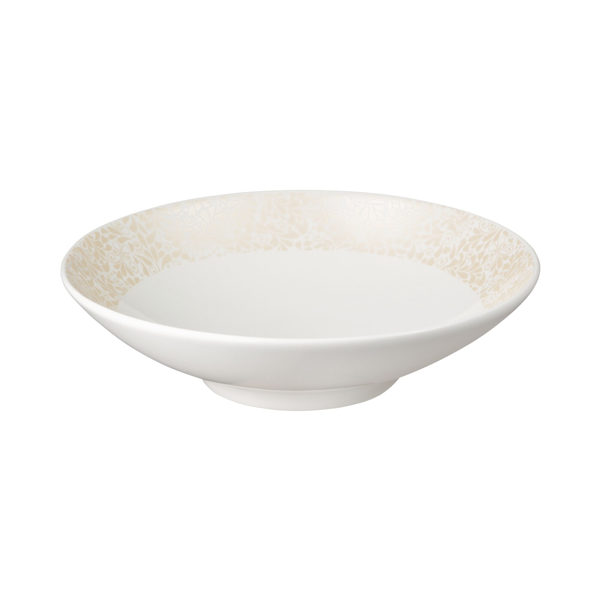 Product photograph of Porcelain Jasmine Pasta Bowl from Denby Retail Ltd