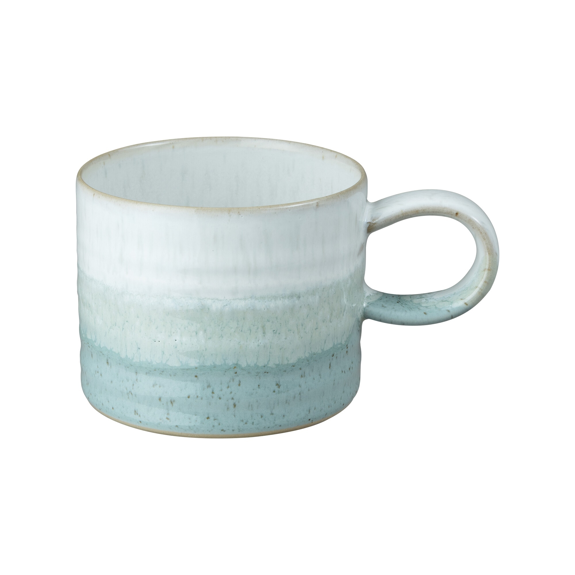 Product photograph of Kiln Green Small Ridged Mug from Denby Retail Ltd