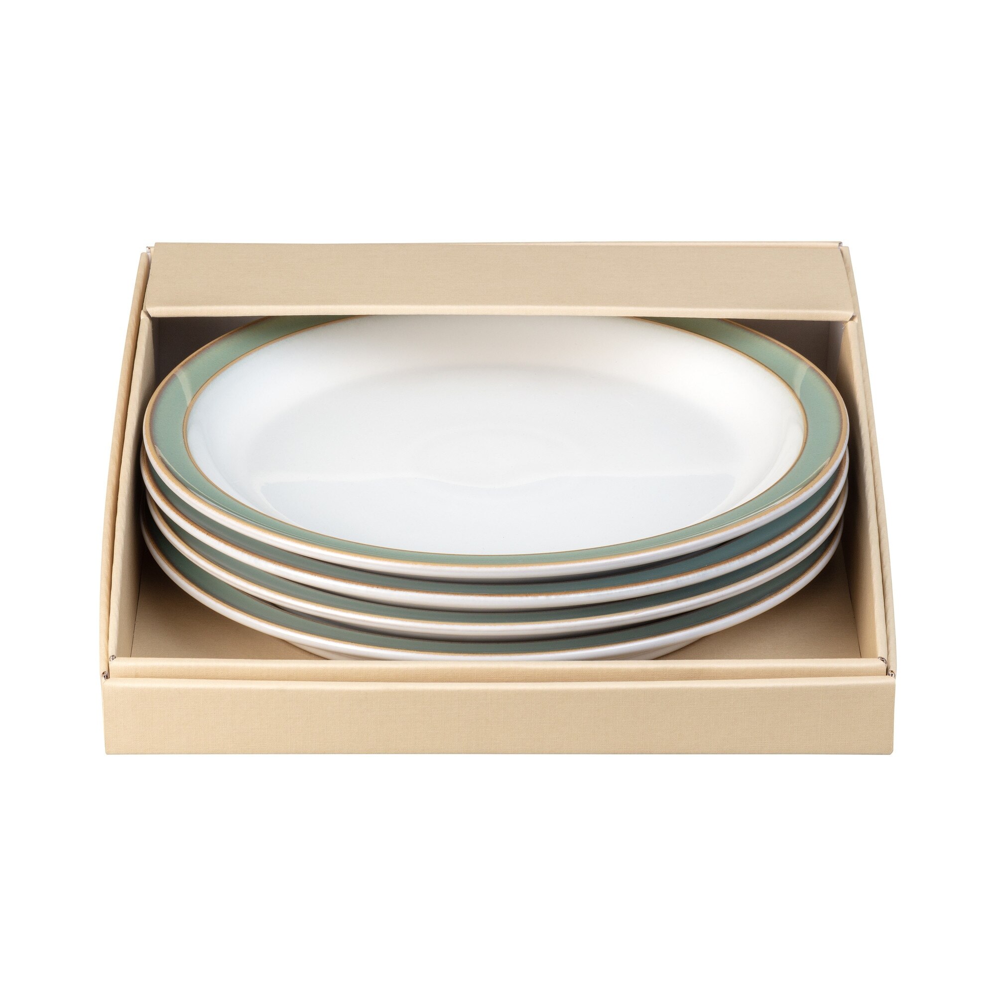 Product photograph of Regency Green 4 Piece Dinner Plate Set from Denby Retail Ltd