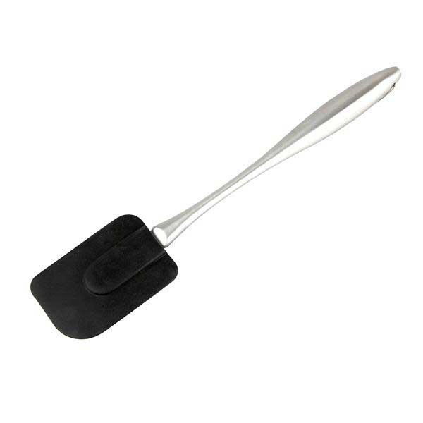 Product photograph of Black Silicon Shaped Spatula from Denby Retail Ltd