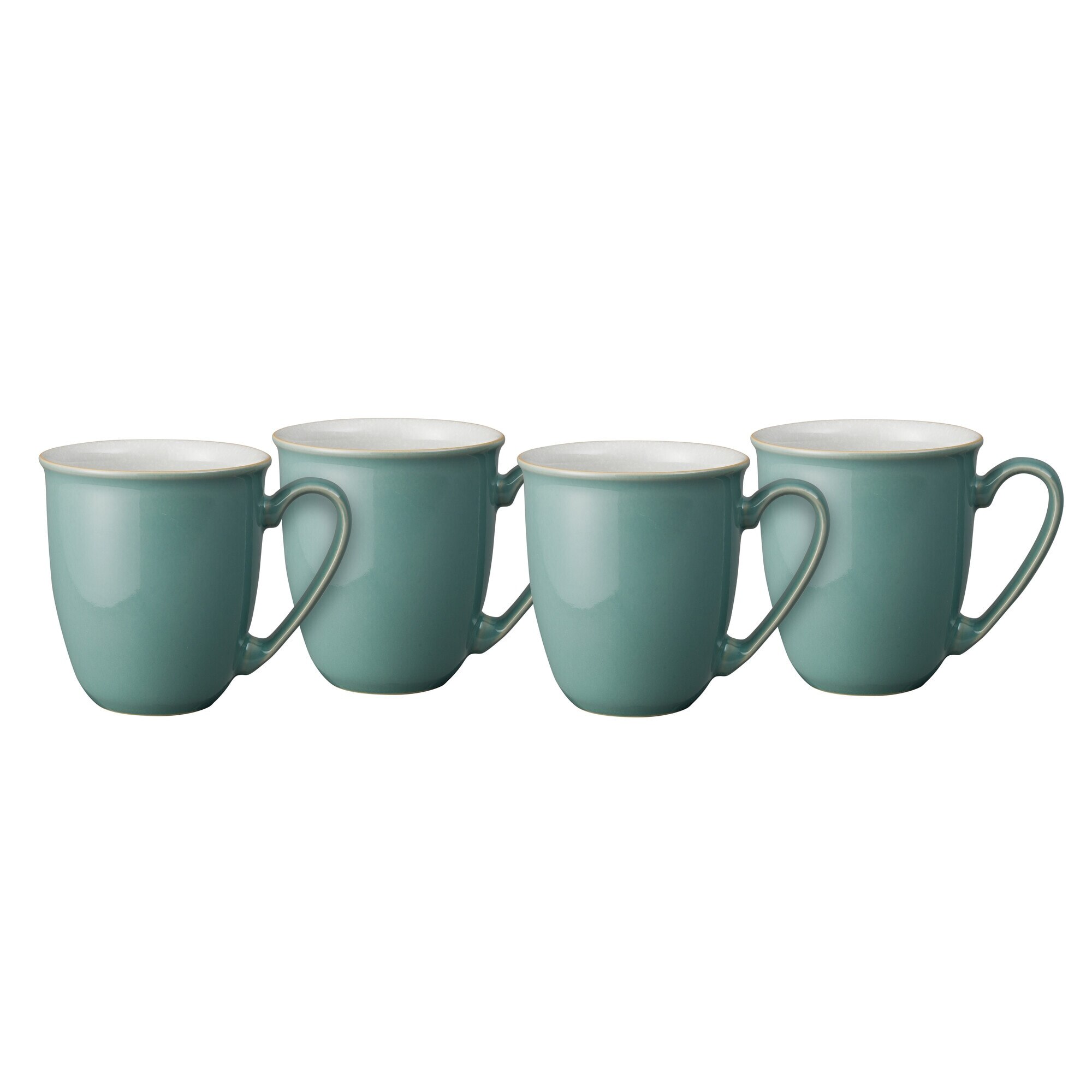 Product photograph of Elements Fern Green Set Of 4 Coffee Beaker Mugs from Denby Retail Ltd