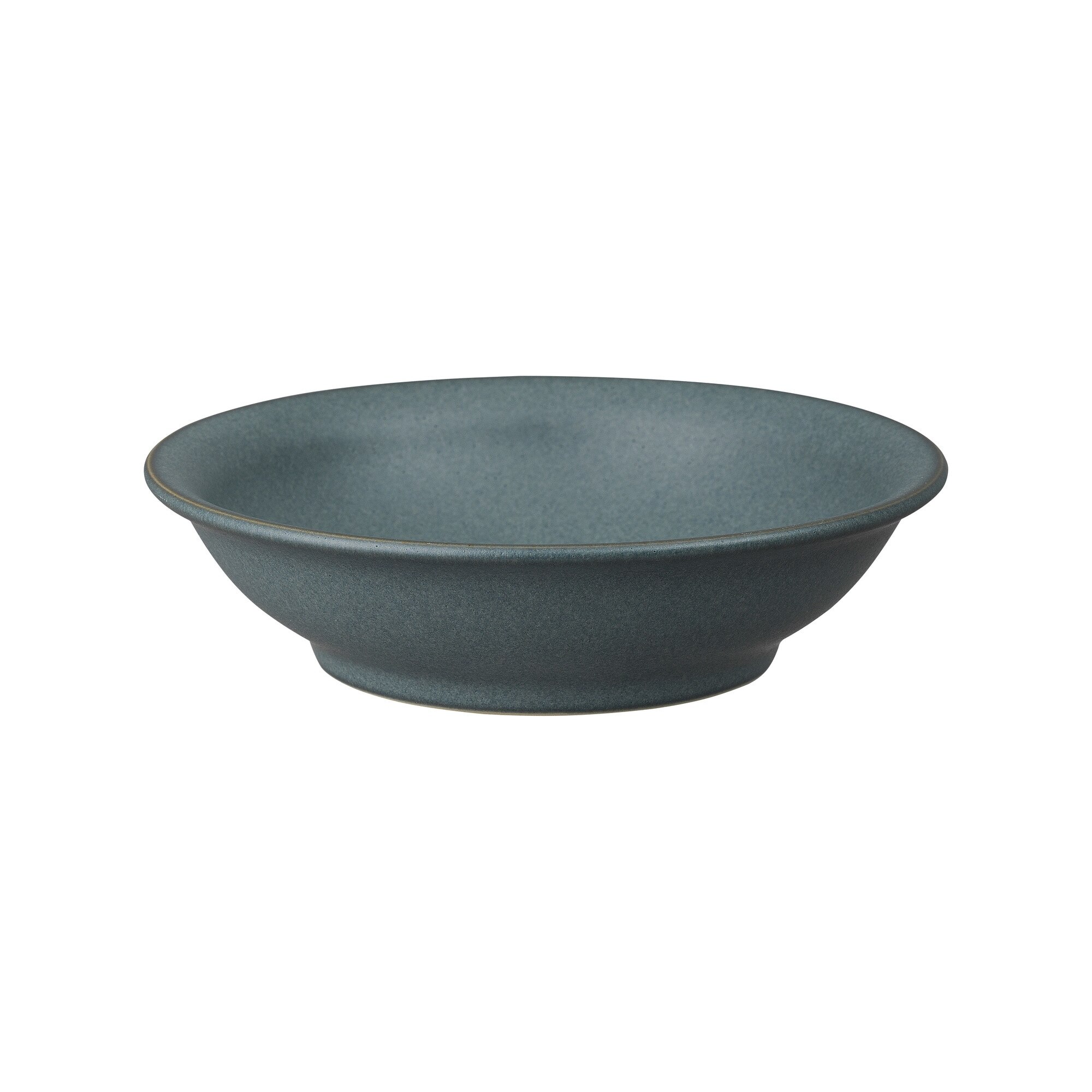 Product photograph of Impression Charcoal Blue Medium Shallow Bowl Seconds from Denby Retail Ltd