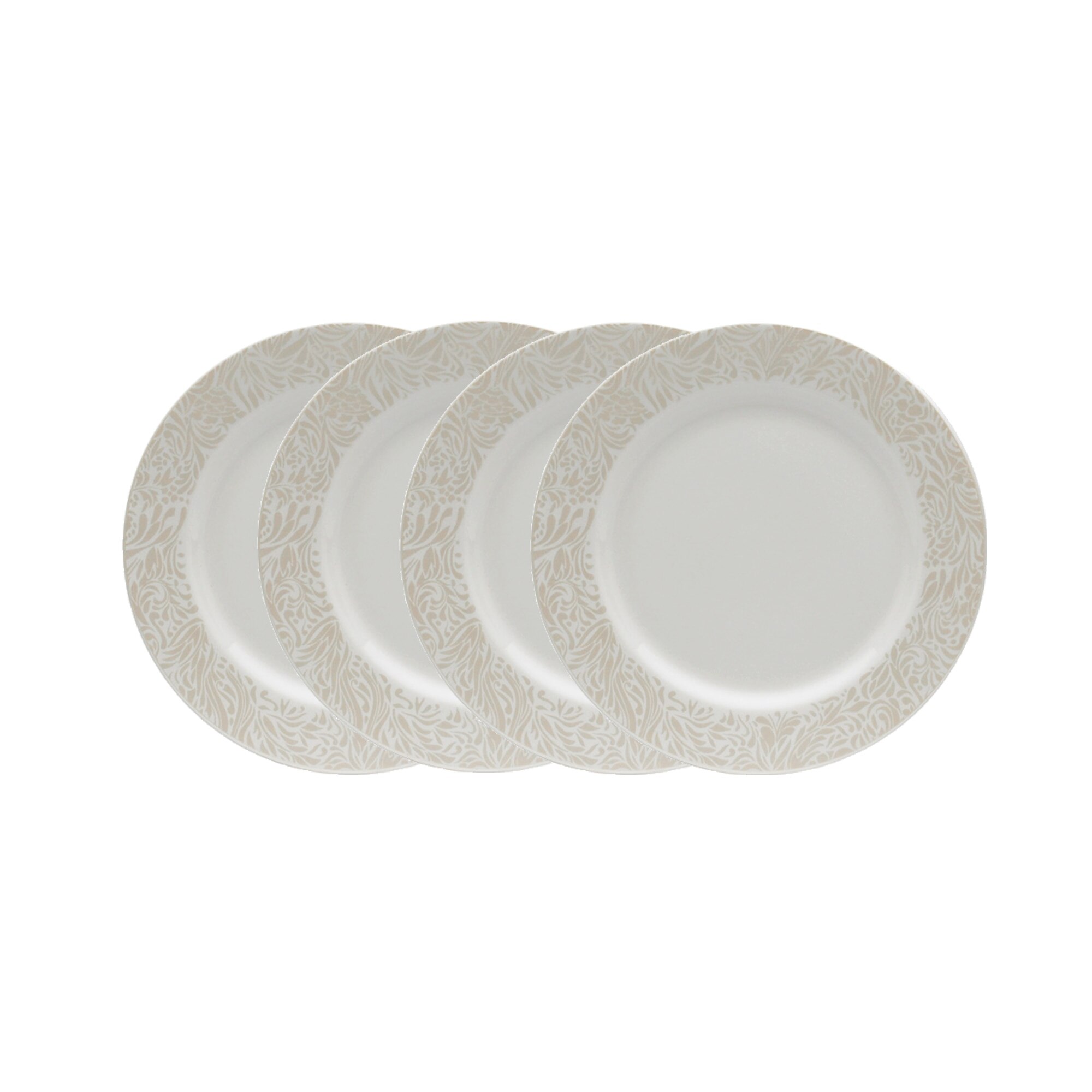 Product photograph of Monsoon Lucille Gold Medium Plate Set Of 4 from Denby Retail Ltd