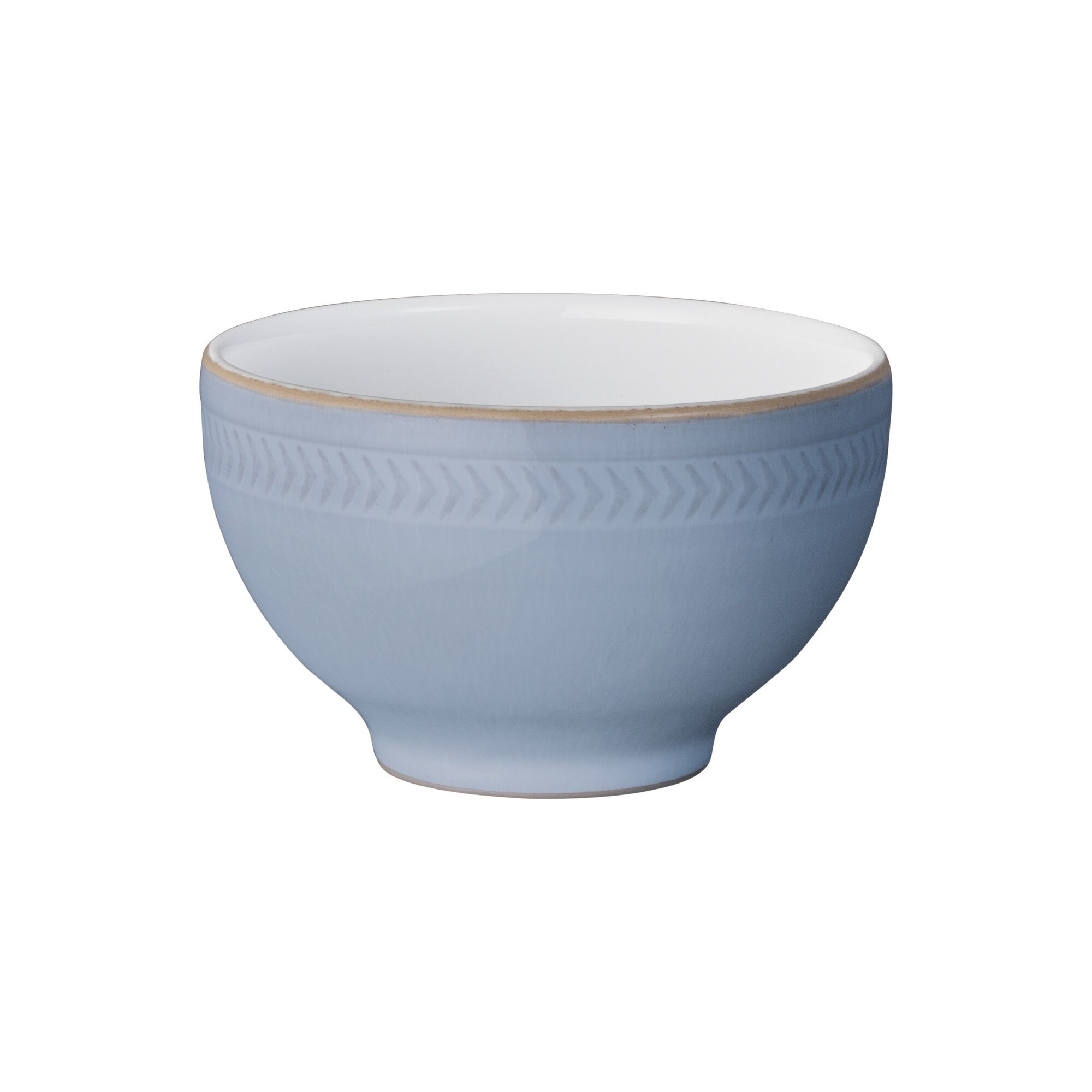 Product photograph of Natural Denim Textured Small Bowl from Denby Retail Ltd