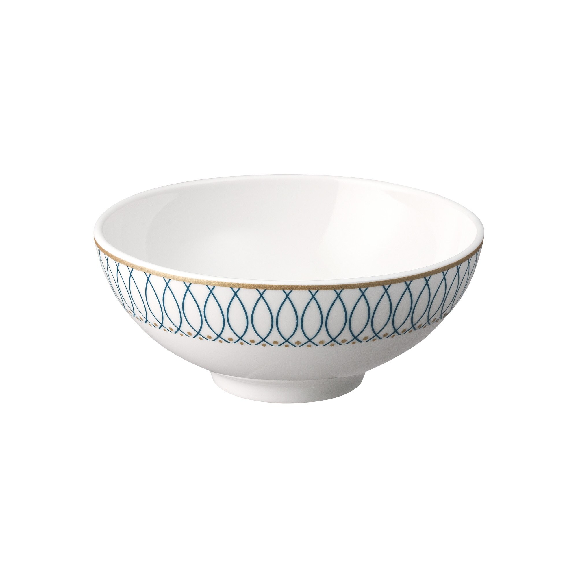 Product photograph of Porcelain Modern Deco Small Bowl from Denby Retail Ltd