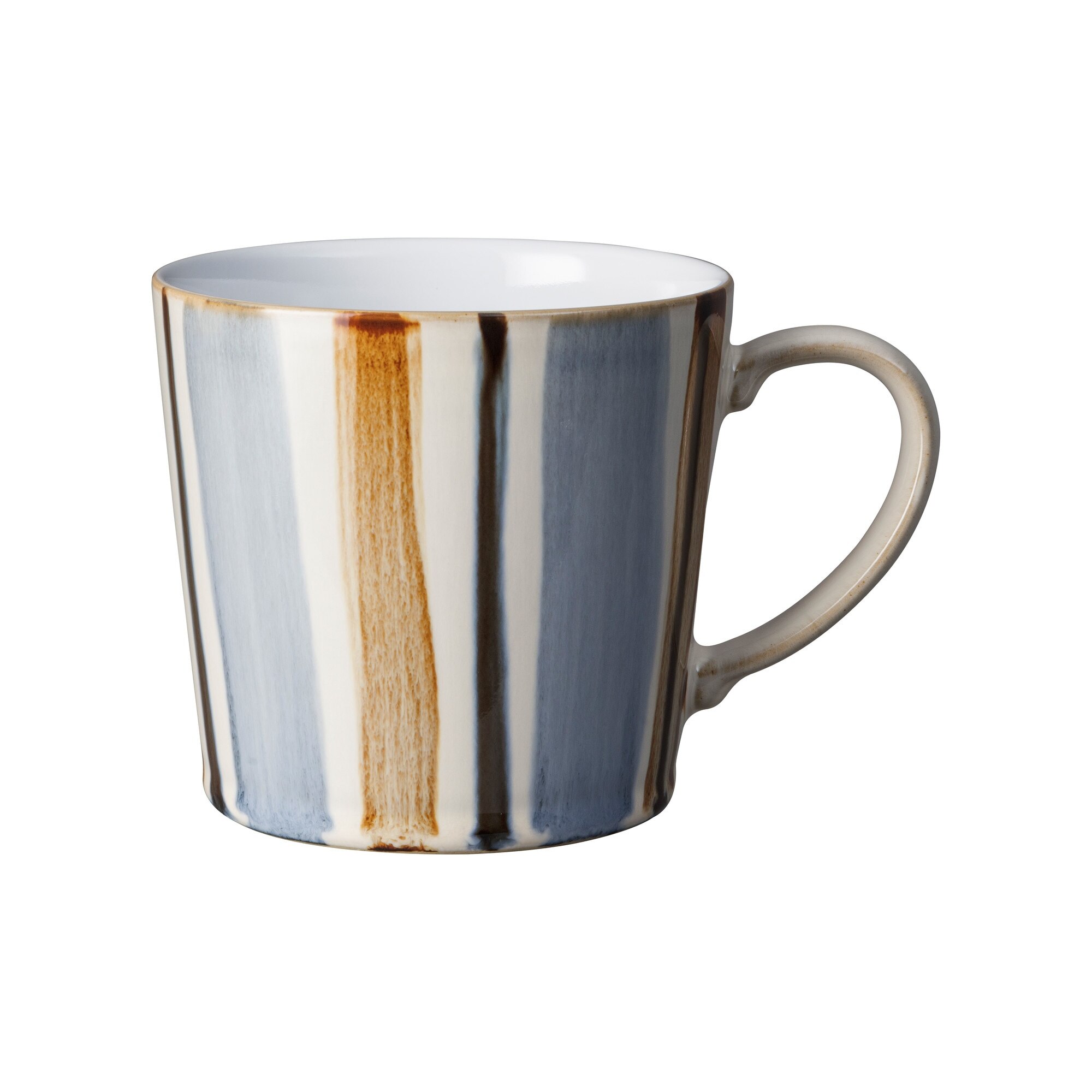 Product photograph of Brown Stripe Painted Large Mug Seconds from Denby Retail Ltd