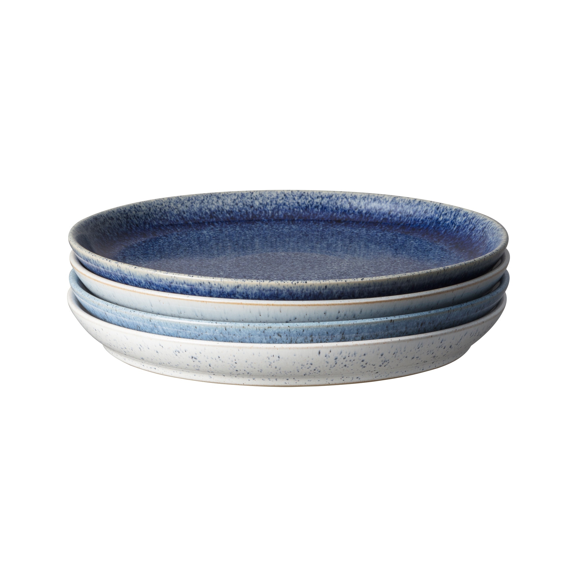 Product photograph of Studio Blue 4 Piece Coupe Dinner Plate Set from Denby Retail Ltd