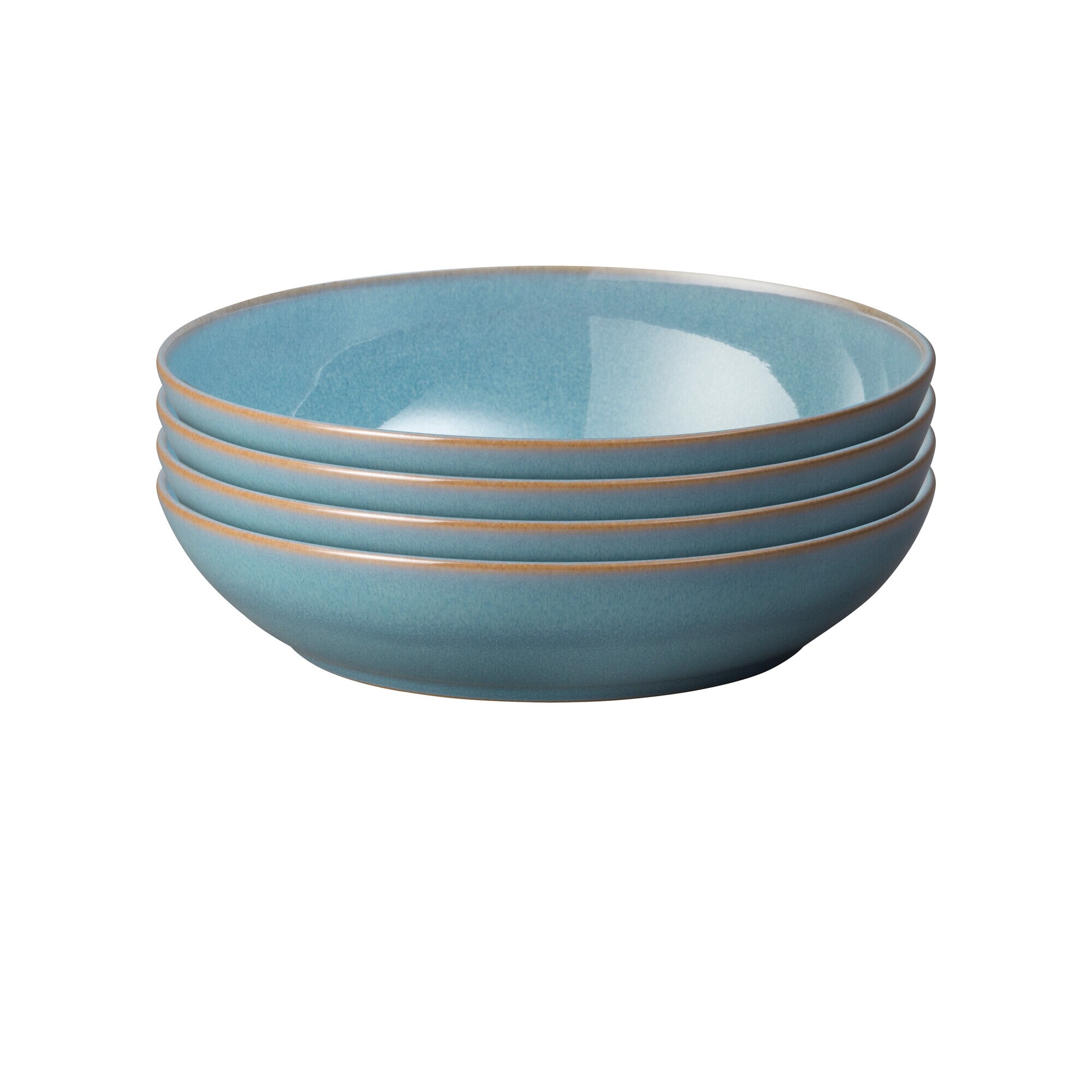 Product photograph of Azure Coupe Set Of 4 Pasta Bowls from Denby Retail Ltd