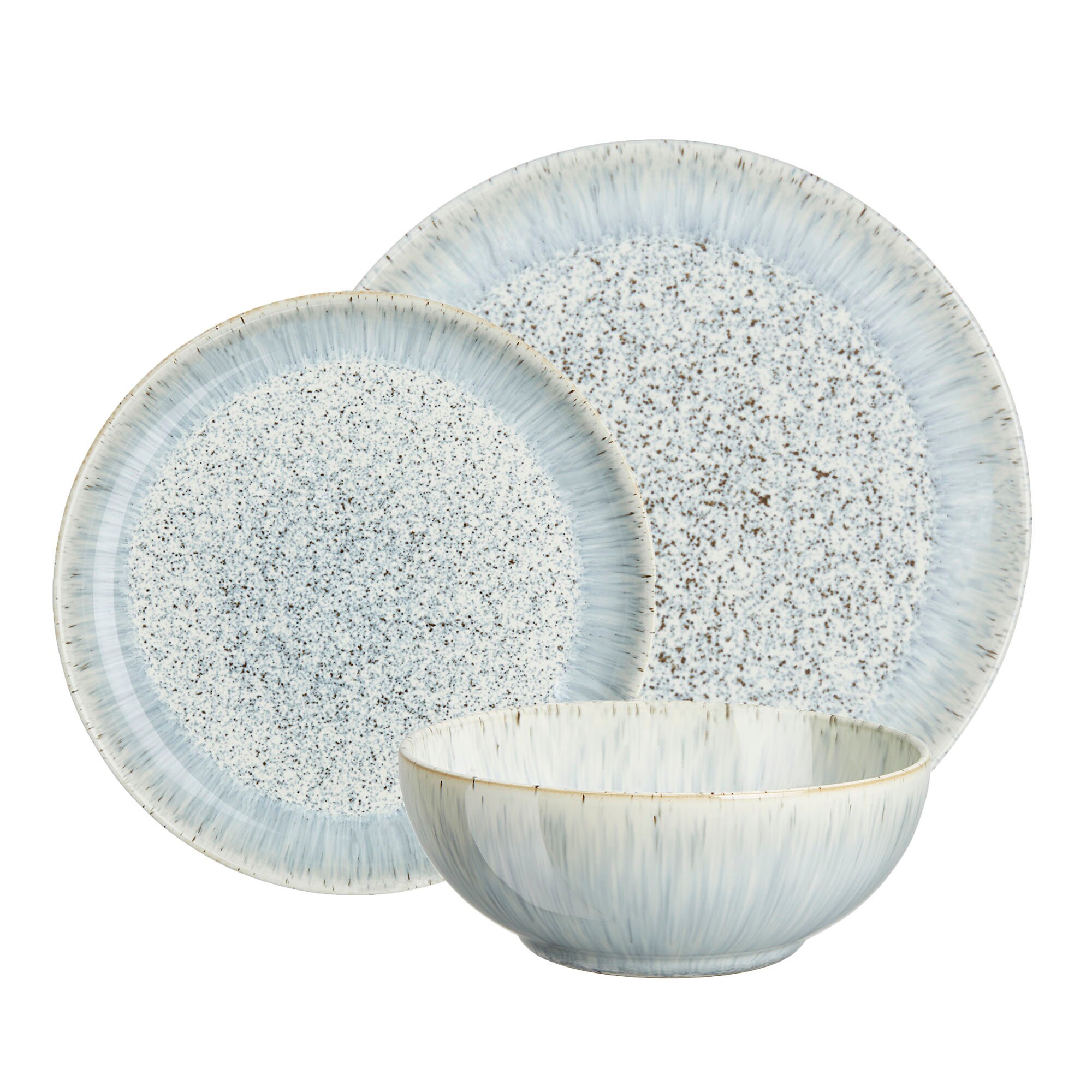 Product photograph of Halo Speckle 12 Piece Coupe Tableware Set from Denby Retail Ltd