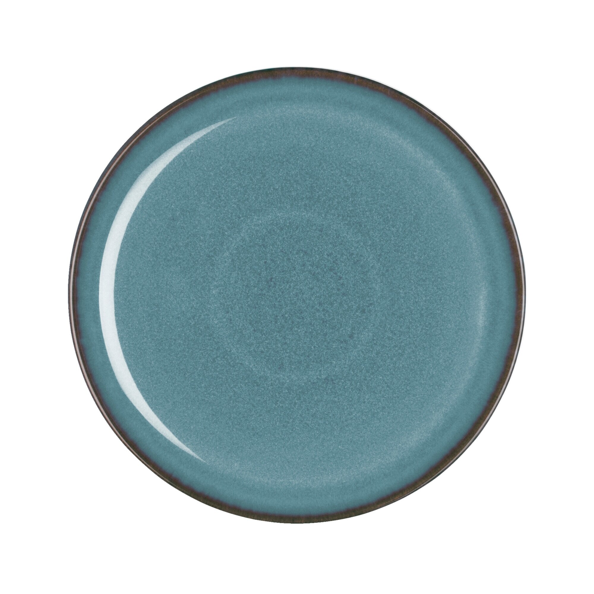 Product photograph of Azure Coupe Medium Plate from Denby Retail Ltd