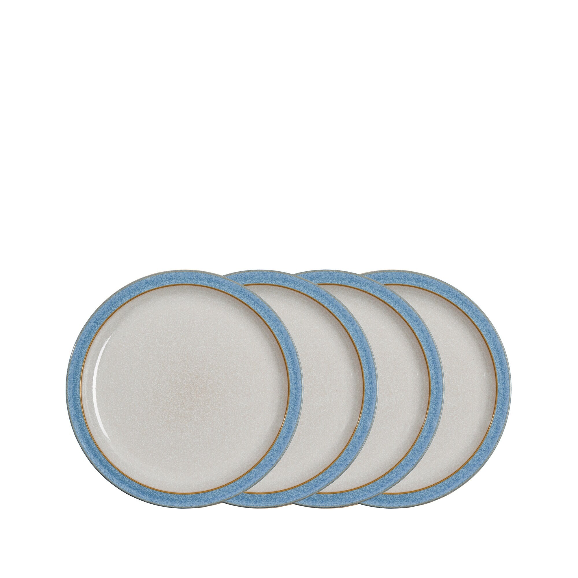 Product photograph of Elements Blue 4 Piece Dinner Plate Set from Denby Retail Ltd