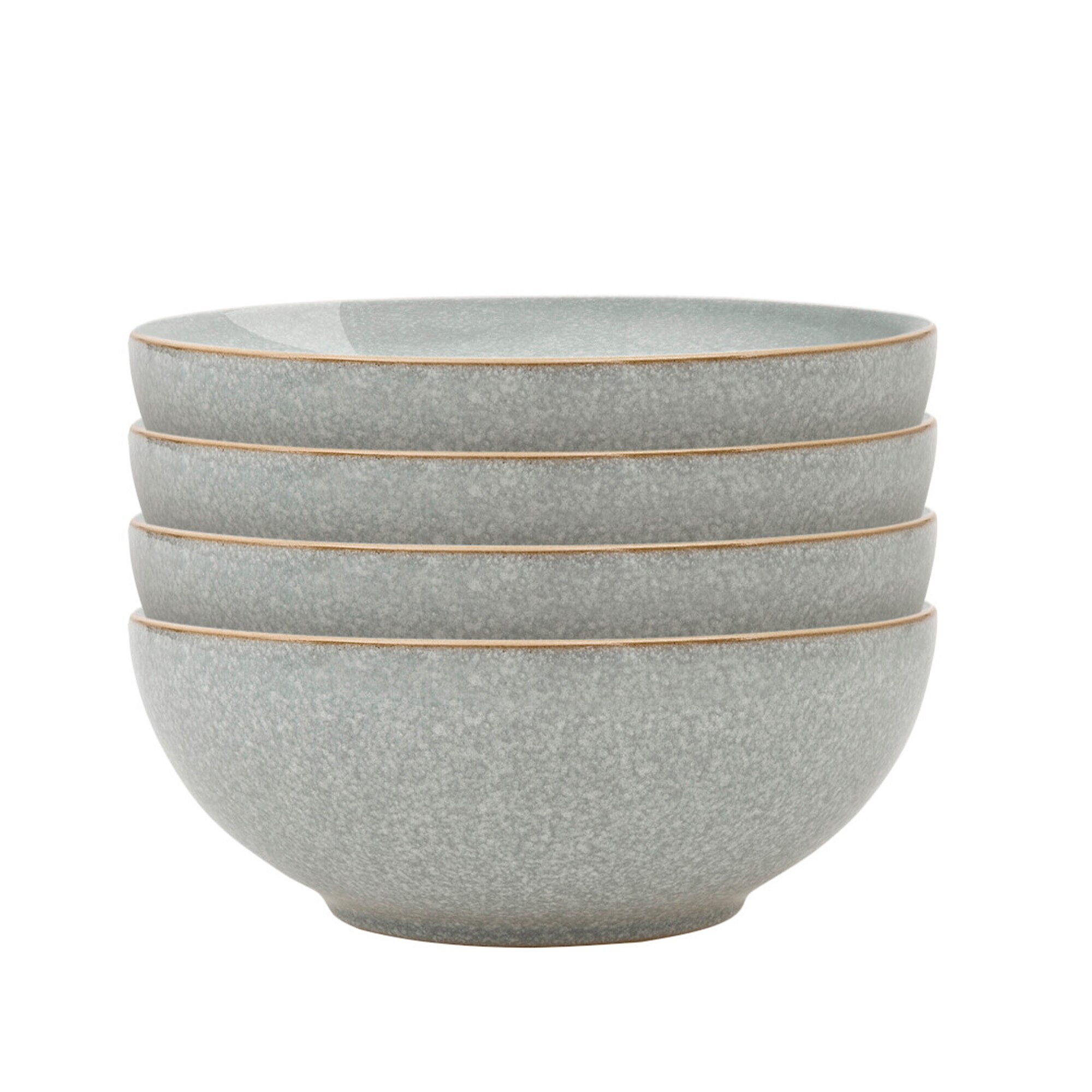 Product photograph of Elements Light Grey Set Of 4 Alt Coupe Cereal Bowl from Denby Retail Ltd