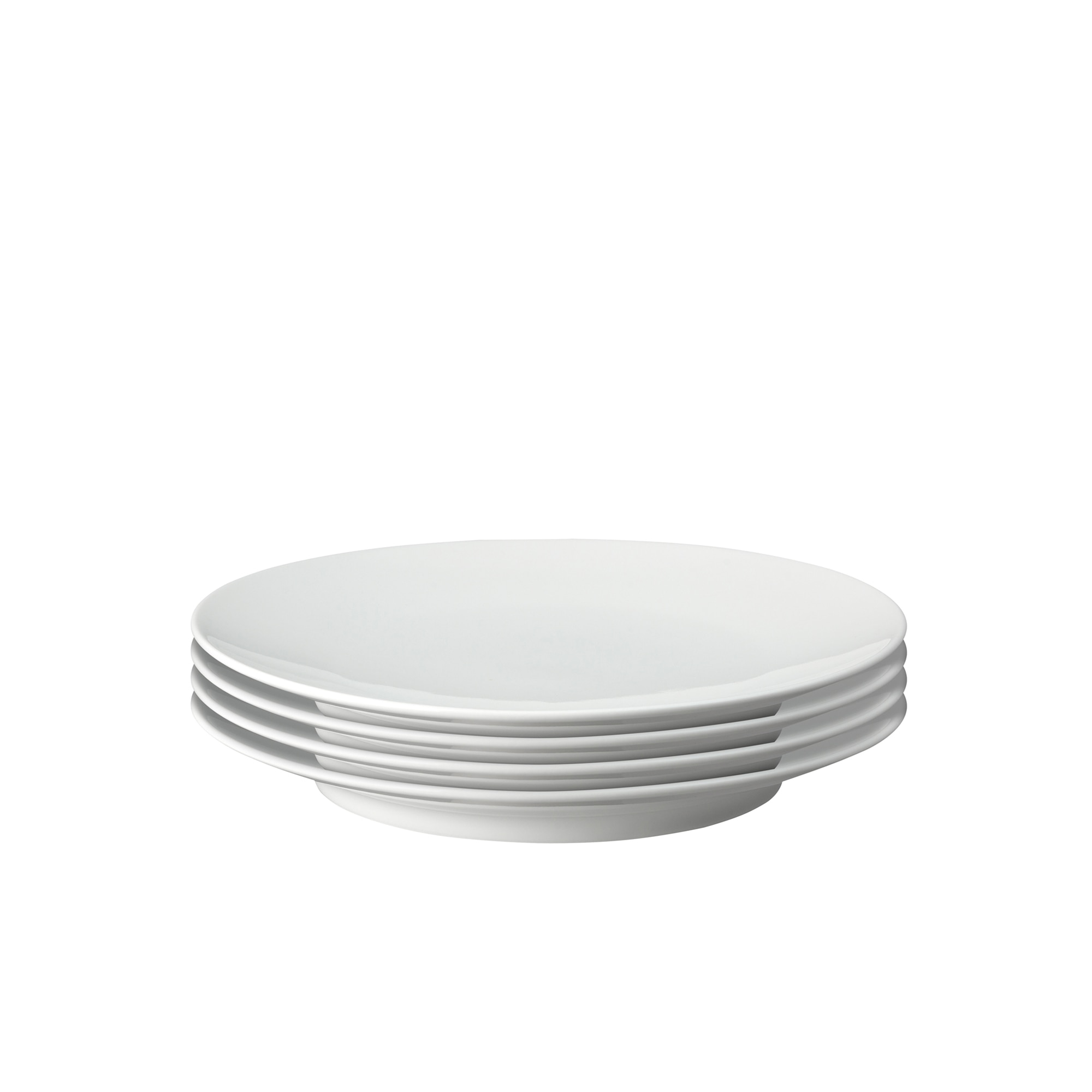 Product photograph of Porcelain Classic White Set Of 4 Small Plates from Denby Retail Ltd