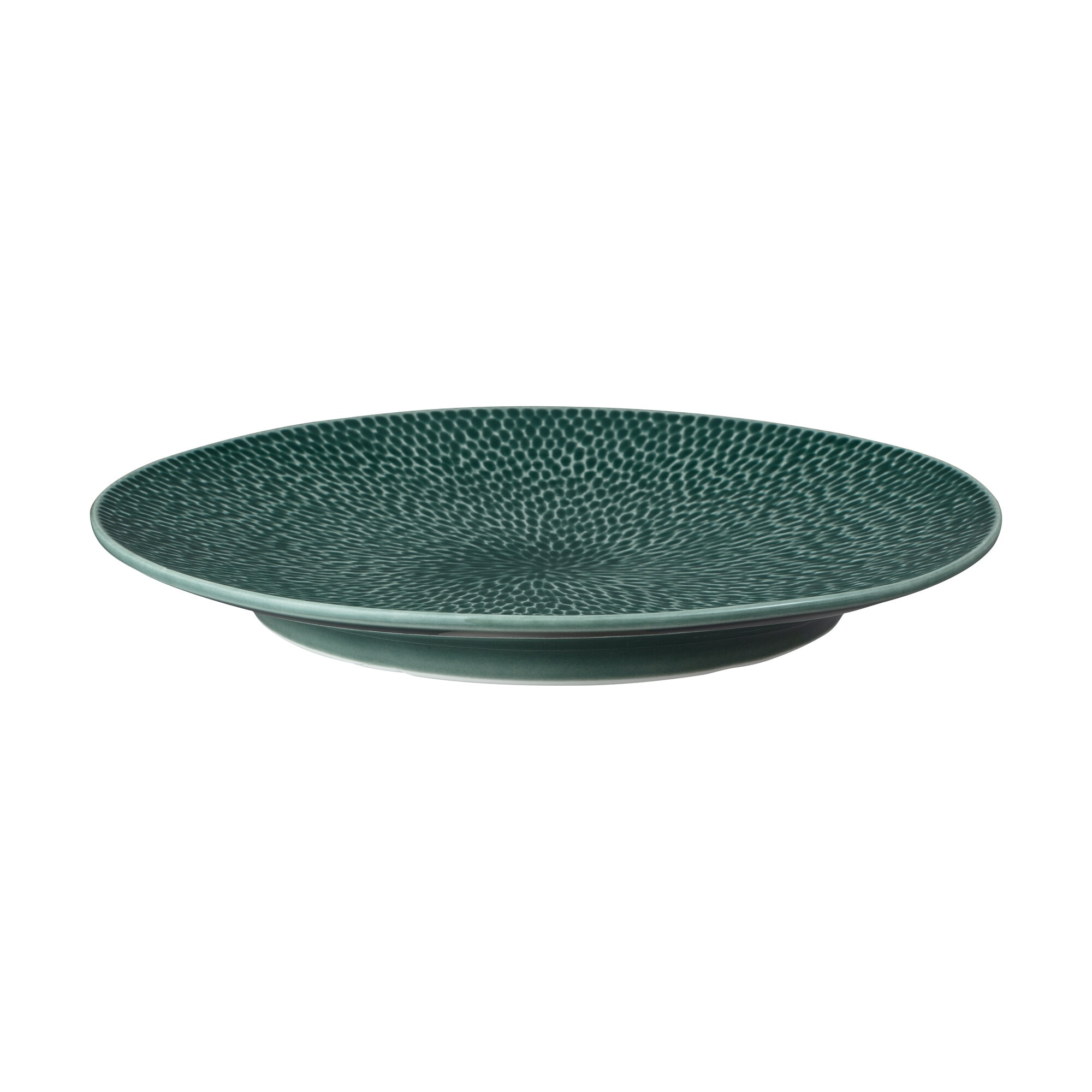Product photograph of Porcelain Carve Green Dinner Plate from Denby Retail Ltd