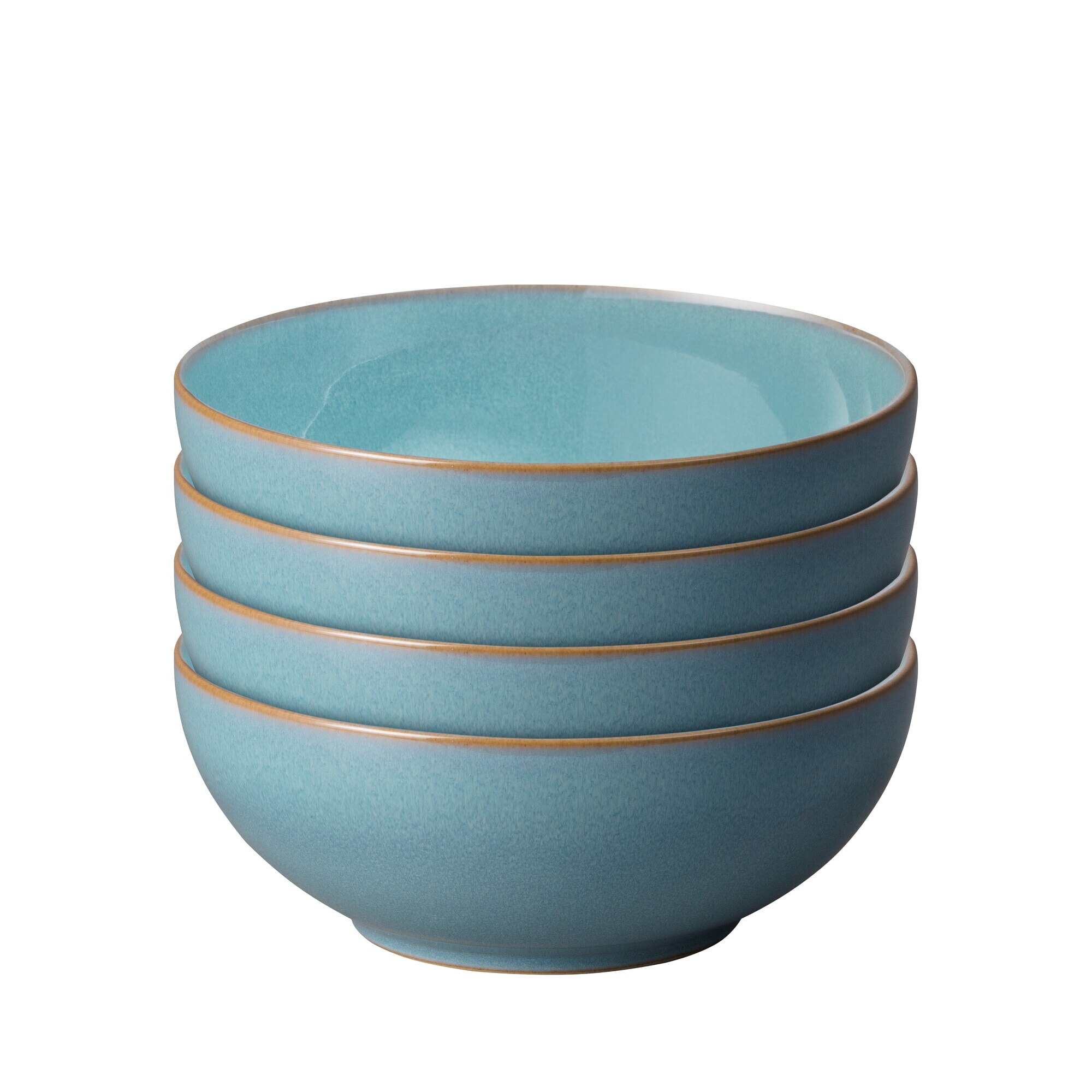 Product photograph of Azure Coupe Set Of 4 Cereal Bowls from Denby Retail Ltd