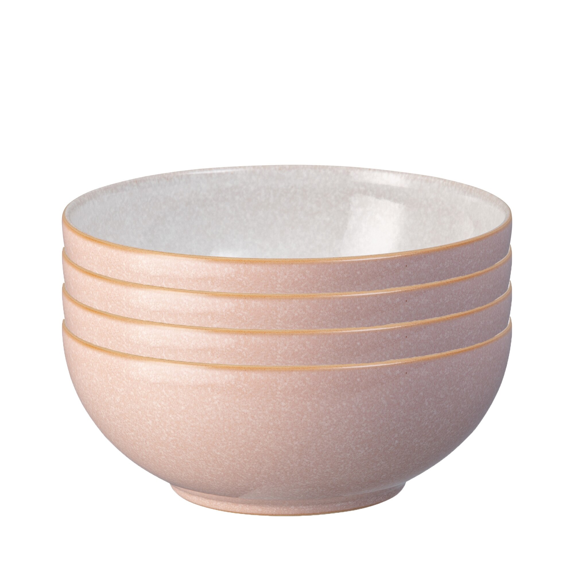 Product photograph of Elements Sorbet Pink 4pc Cereal Bowl Set from Denby Retail Ltd