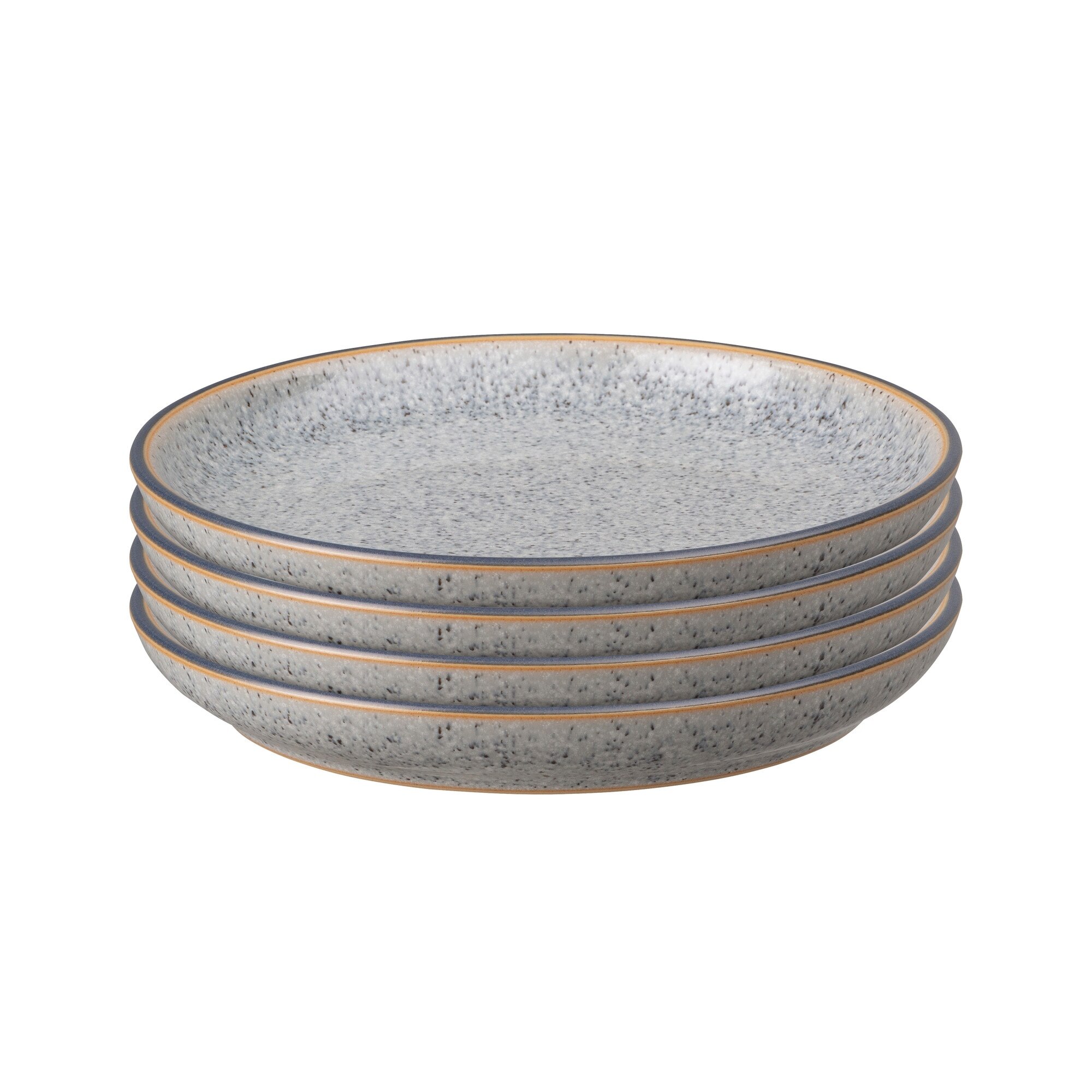 Product photograph of Studio Grey 4 Piece Small Coupe Plate Set from Denby Retail Ltd